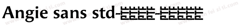 Angie sans std-普通西方字体转换